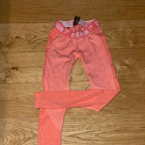 Gymshark flex leggings in coral